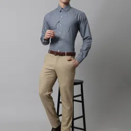 Jainish Grey Cotton Regular Fit Printed Shirt image 5