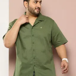 Thomas Scott Green Linen Loose Fit Shirt-picture-31