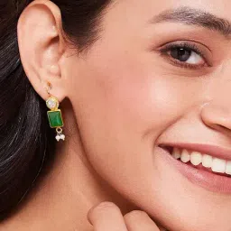 Fabindia 92.5 Silver Danglers Earrings for Women-image-99