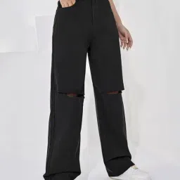 Kotty Black Distressed High Rise Jeans-image-47