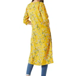 Miss Chase Mustard Floral Print Jacket image 2