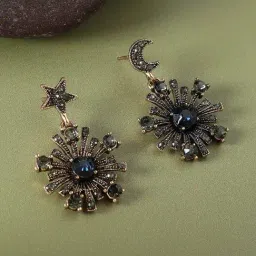 Sohi women's celestrial flora drop earrings-image-41