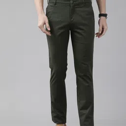 ColorPlus Men Printed Slim Fit Chinos-image-88