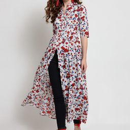 Sera Women White Floral Printed Maxi Top-picture-24