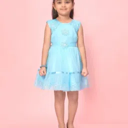 Aarika Kids Blue Embellished Frock-image-67