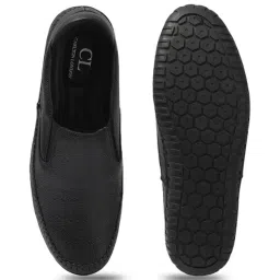 Carlton London Men's Black Slip-On Shoes image 4