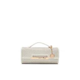 Aldo Novie White Womens Clutch with Detachable Chain-image-80