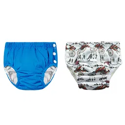 Chinmay Kids Reusable Swim Diaper Pants Pack of 2 Soft Adjustable and Leak-Proof Unisex Swimming Pool Wear for Infant Boys and Girls-image-17
