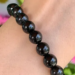 Apnisanskriti Unisex Black Onyx Stone Bracelet image 3