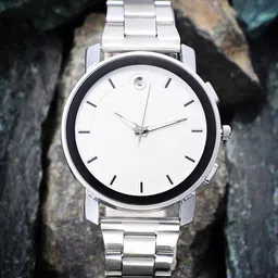 French Accent Men Patterned Dial & Stainless Steel Straps Analogue Watch SS25_FAWC1027-picture-16
