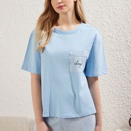 Trendyol Printed Pure Cotton Night suit-picture-42