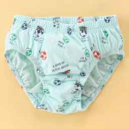 Revvo Junior Cotton Knit Briefs with Football Print Pack of 2 - Multicolour image 4