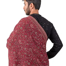 Naureen Men Woven Design Stole image 3