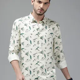 Blackberrys Men Slim Fit Floral Opaque Printed Casual Shirt-image-93