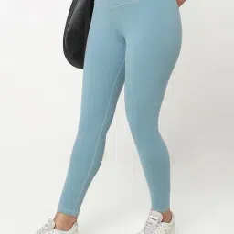 R&B Blue Polyester Mid Rise Tights image 5