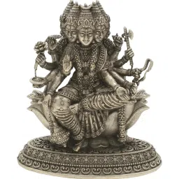 Sri Jagdamba Pearls 800 Silver Devi Gayatri Mata Idol - 113 gm image 1