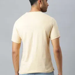 Don Vino Beige Regular Fit Crew T-Shirt image 2