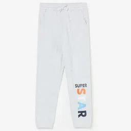 Fame Forever by Lifestyle Kids Grey Cotton Printed Trackpants-image-35