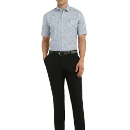 Allen Solly Blue Cotton Slim Fit Printed Shirt image 5