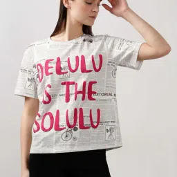 Vero Moda White Cotton Regular Fit Printed T-Shirt-picture-32