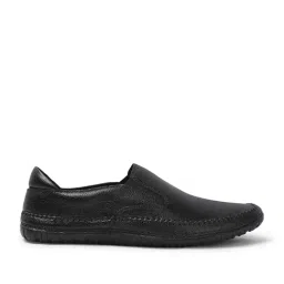 Carlton London Men's Black Slip-On Shoes image 2