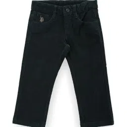 U.S. Polo Assn. Kids Green Solid Trousers image 1