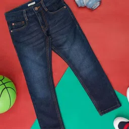 Pantaloons Junior Blue Cotton Regular Fit Jeans image 1