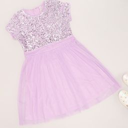 Pantaloons Junior Girls Embellished Sequined Fit & Flare Knee Length Dress-picture-41