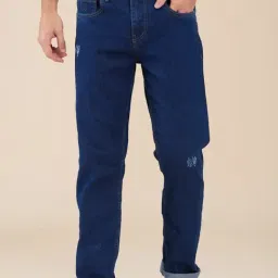 Being Human Blue Regular Fit Distressed Jeans-image-30