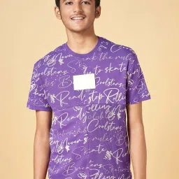 Coolsters by Pantaloons Kids Purple Cotton Printed T-Shirt image 1