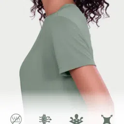 Enamor Green Relaxed Fit Graphic Print T-Shirt image 4