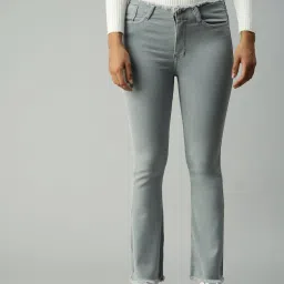 showoffff SHOWOFF Bootcut Clean Look Grey Jeans image 1