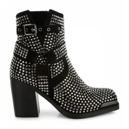 Rag & Co Women's Black Casual Booties image 1