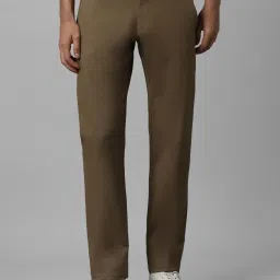 Allen Solly Brown Slim Fit Trousers image 1