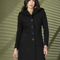 Chkokko Black Plain Coat image 1