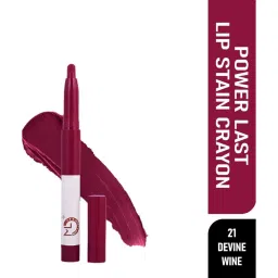 Matt Look Power Last Lip Stain Crayon 21 Divine Wine - 1.3 gm image 1