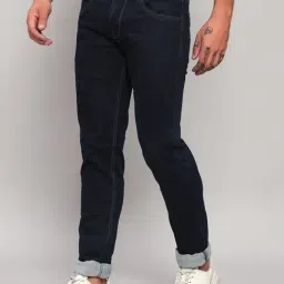 Cantabil Dark Blue Regular Fit Jeans image 3