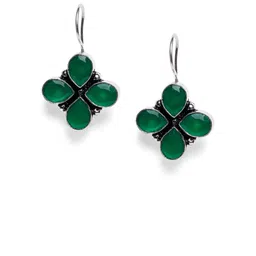 Bamboo Tree Jewels Green Contemporary Drop Earrings-picture-19