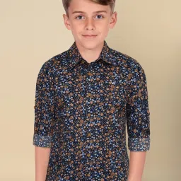 Allen Solly Boys Multi Cotton Polyblend Printed Shirt image 1