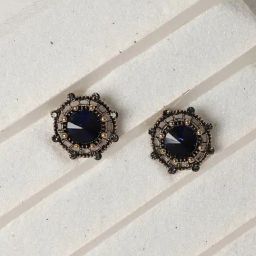 Sohi women's whispering willows stud earrings sapphire blue-picture-27