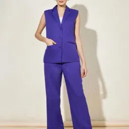 Brinns Violet Regular Fit Formal Suit-image-5