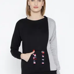 Belle Fille Black Full Sleeves Sweatshirt-image-53