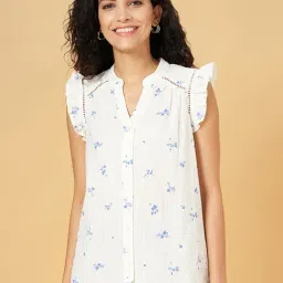 Honey by Pantaloons White Cotton Printed Top-picture-39