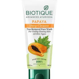 Biotique Papaya Deep Cleanse Tan Removal Face Wash - 100 ml-picture-34