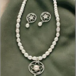 Sri Jagdamba Pearls Grandiose Pearl Necklace Set image 1