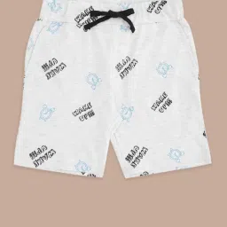 Pantaloons Junior Kids Grey Cotton Printed Shorts image 1