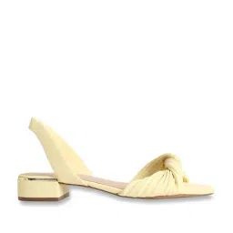 Aldo Women's Yellow Sling Back Sandals-image-1