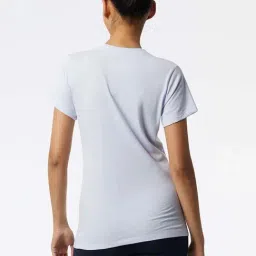 New Balance Grey Cotton Printed Sports T-Shirt image 2