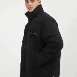 Calvin Klein Black Oversized Fit Quilted Jacket image 3