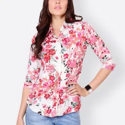 Cation White Printed Shirt image 1